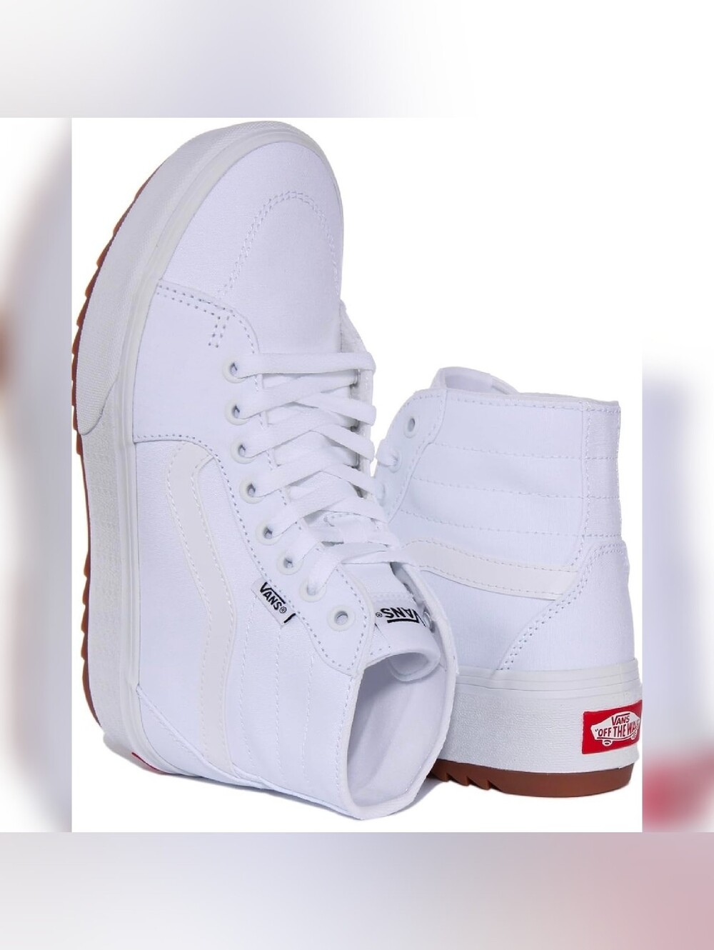 Vans White Filmore Hi Tapered Platform ST Sneakers